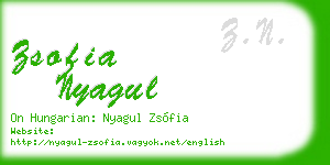 zsofia nyagul business card