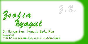 zsofia nyagul business card